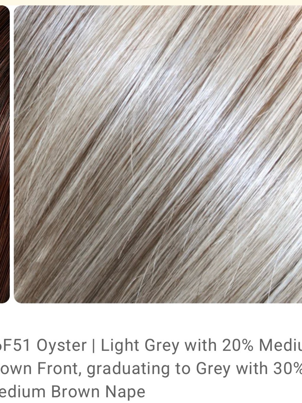 HOLLIE PETITE by Jon Renau - Oyster Light Grey Short Bob Wig - Picture 3 of 10